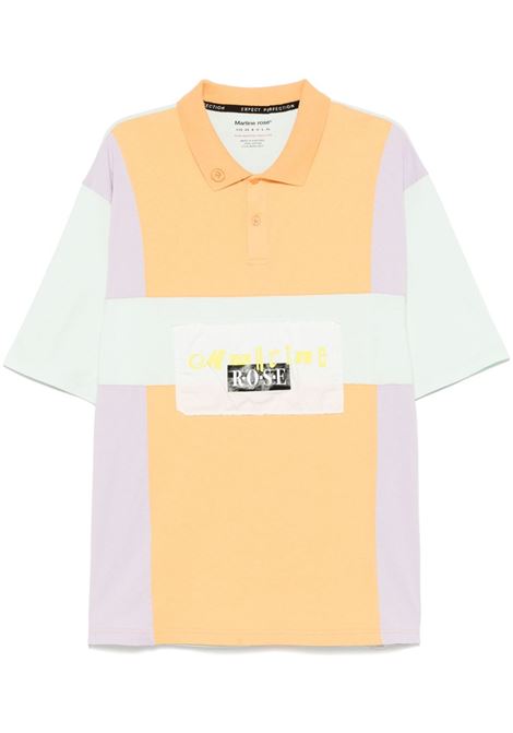 Multicolour colourblock polo shirt Martine rose - men